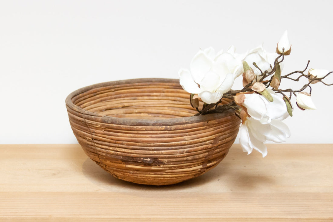 Vintage Wicker Himalayan Basket