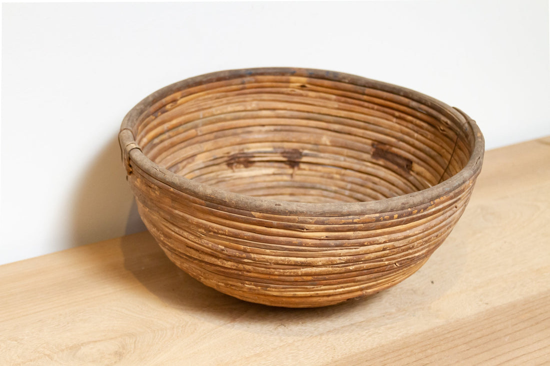 Vintage Wicker Himalayan Basket