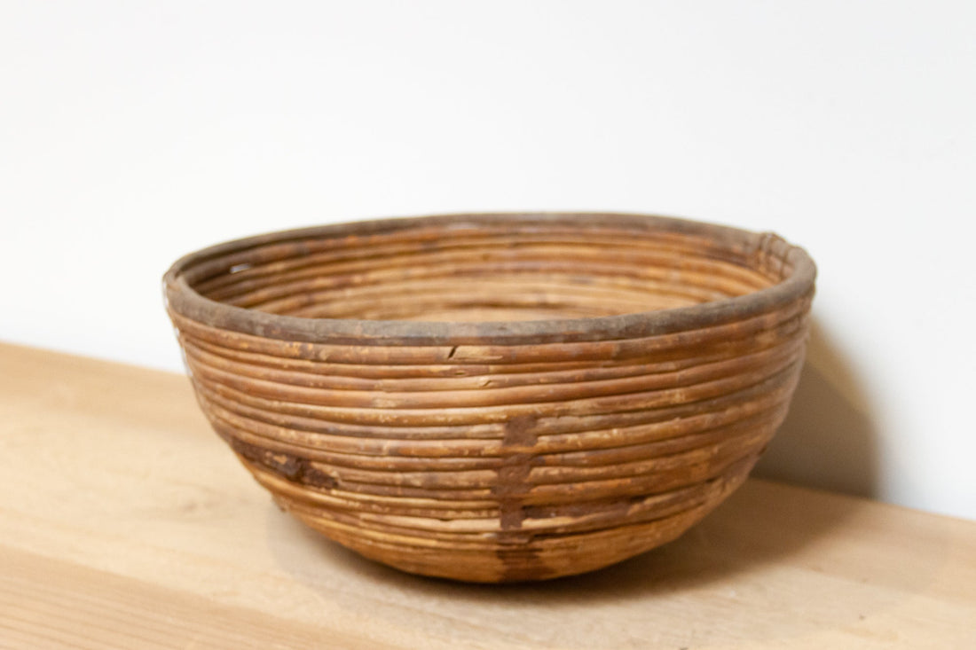 Vintage Wicker Himalayan Basket