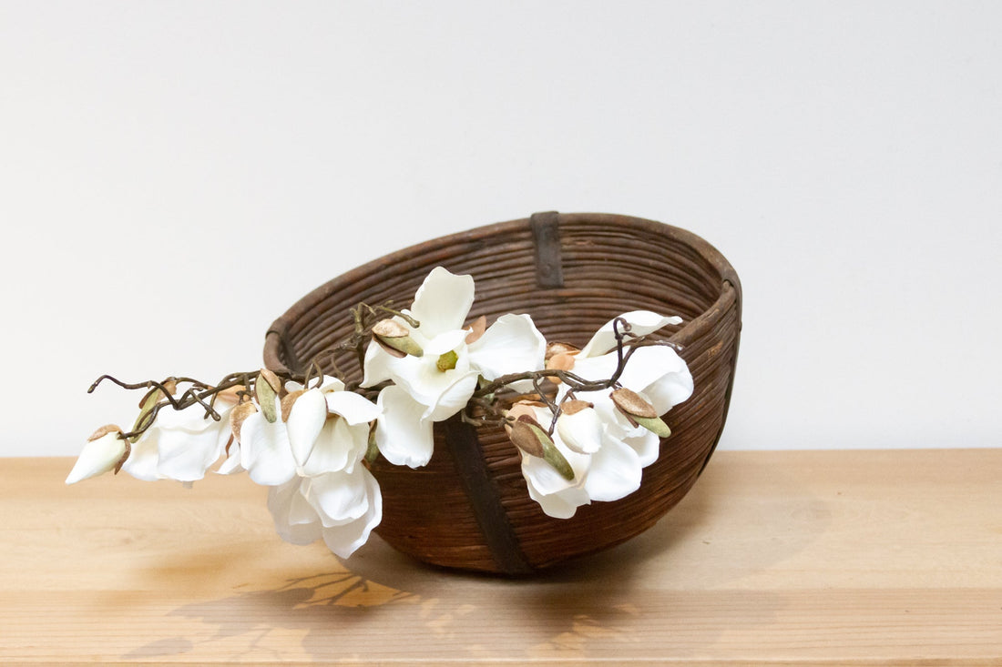 Vintage Farmhouse Wicker Basket-Sundarbons