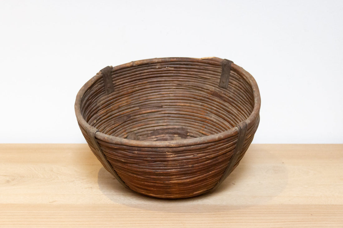 Vintage Farmhouse Wicker Basket-Sundarbons