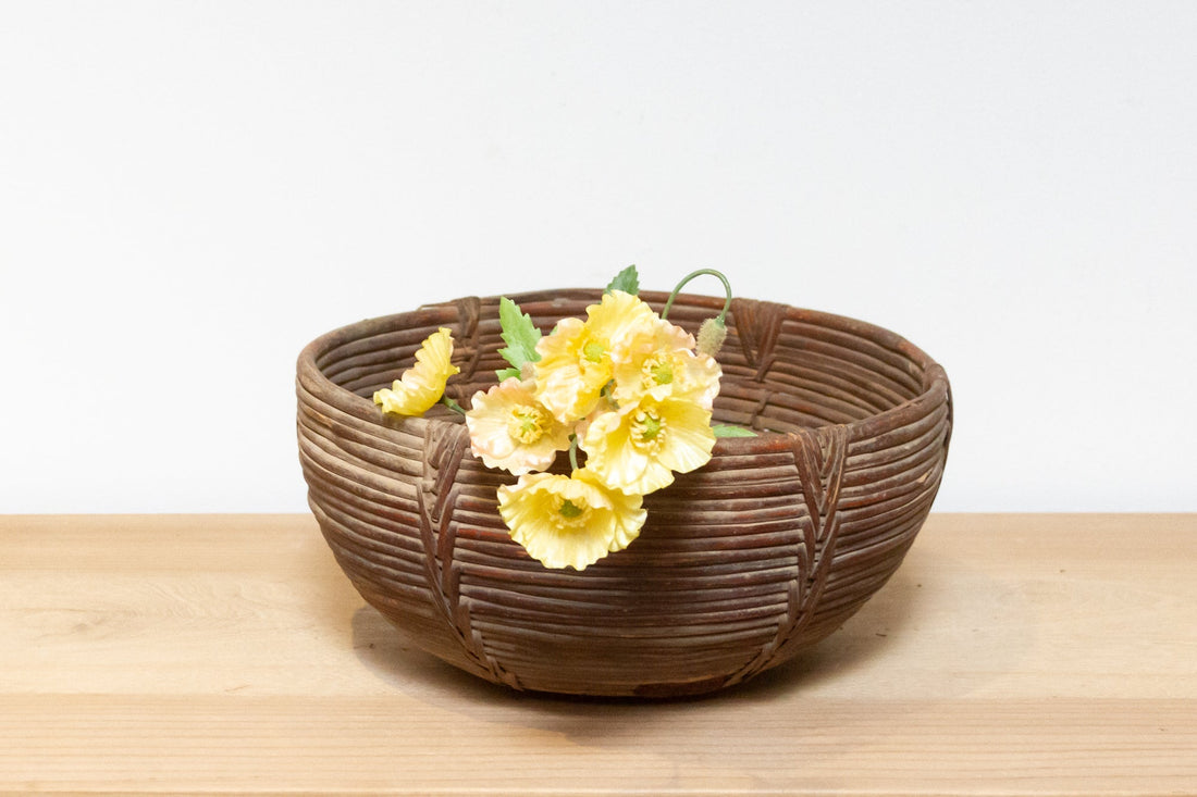 Vintage Farmhouse Wicker Basket
