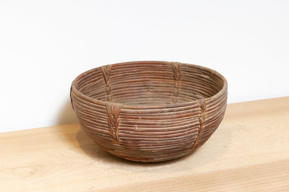 Vintage Farmhouse Wicker Basket