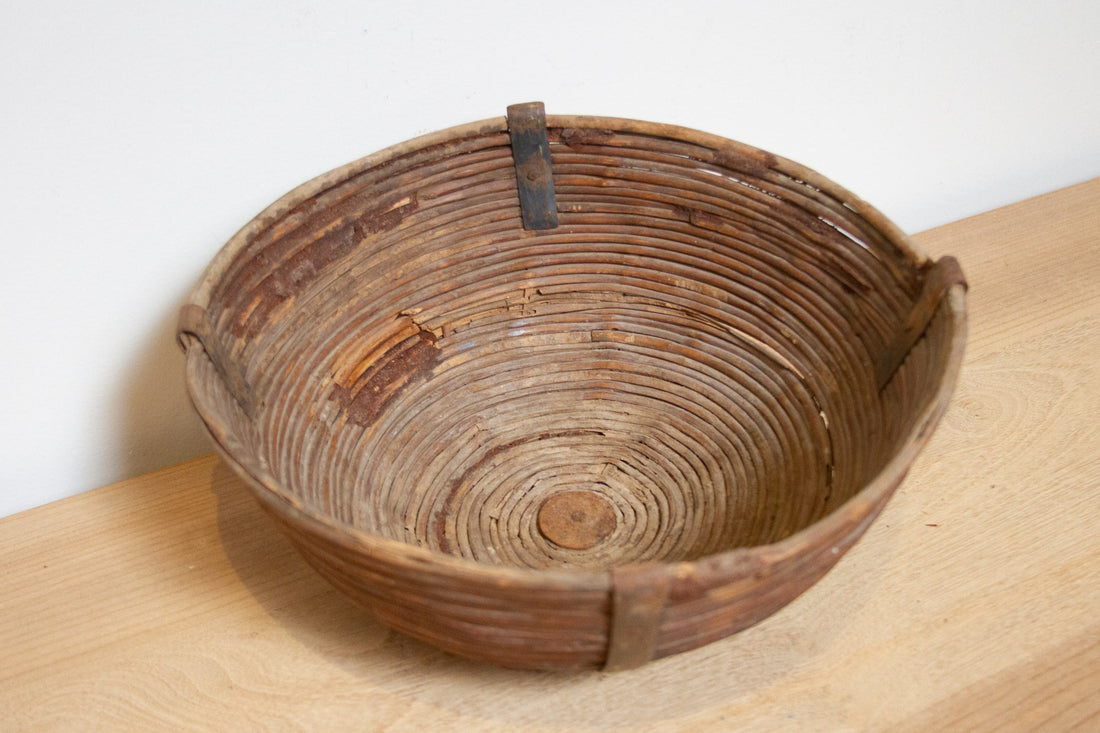 Vintage Farmhouse Wicker Basket-Siliguri