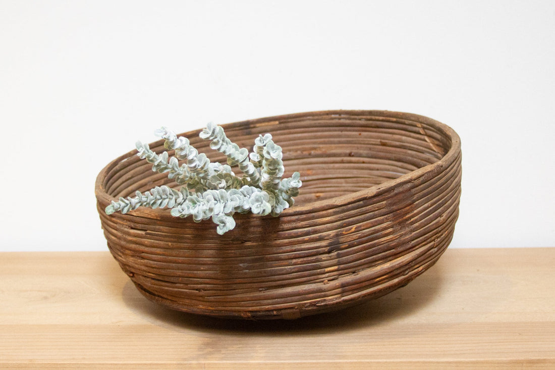 Large Farmhouse Wicker Basket