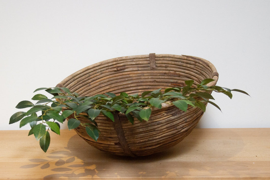 Large Farmhouse Tea Leaves Basket-Dooars