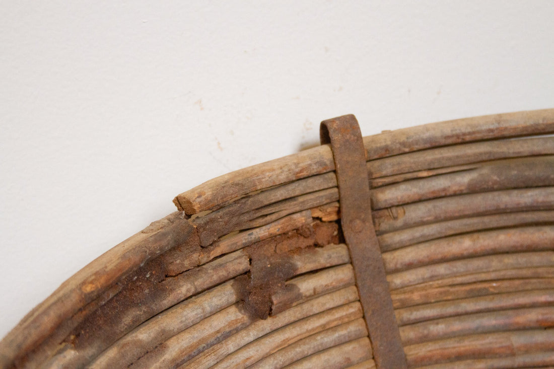 Large Wicker Vegetable Basket-Kurseong