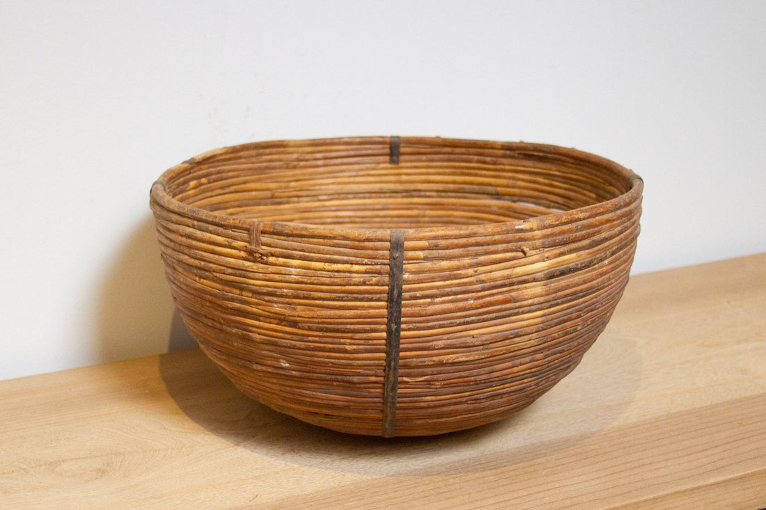 Tall Antique Rounded Basket-Durgapur