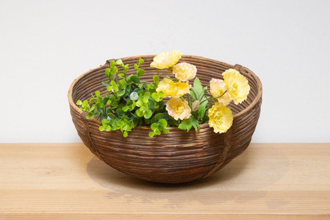 Wicker Vegatable Rounded Basket-Rachak