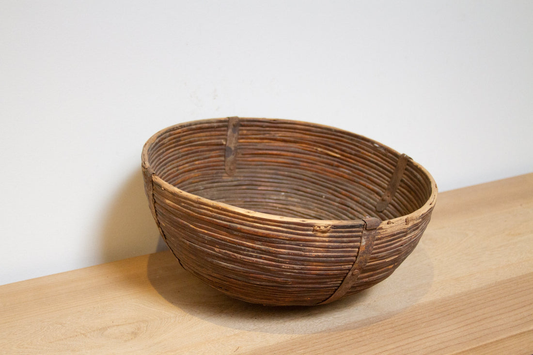 Wicker Vegatable Rounded Basket-Rachak