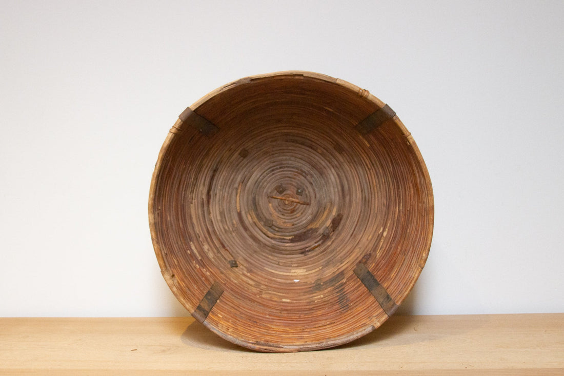 Antique Large Indian Basket-Bishnupur