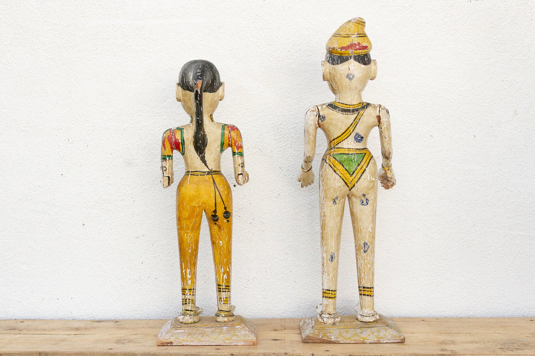 Divine Pair of Antique Indian Gangaur Figure