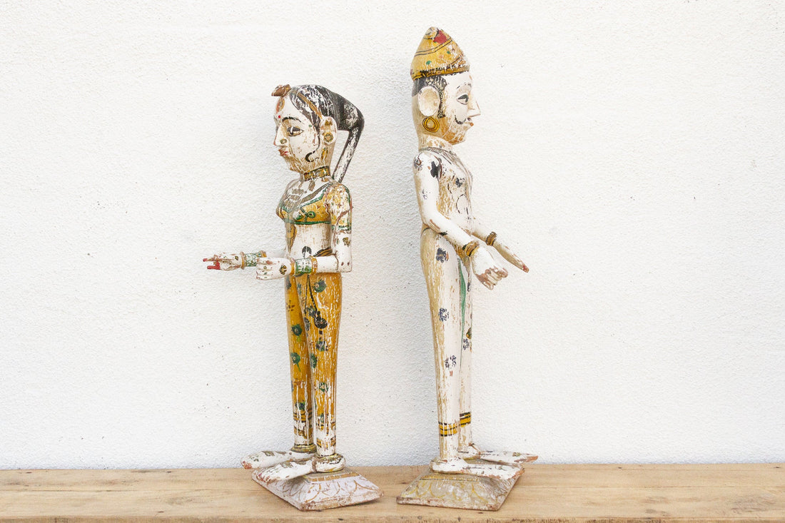 Divine Pair of Antique Indian Gangaur Figure