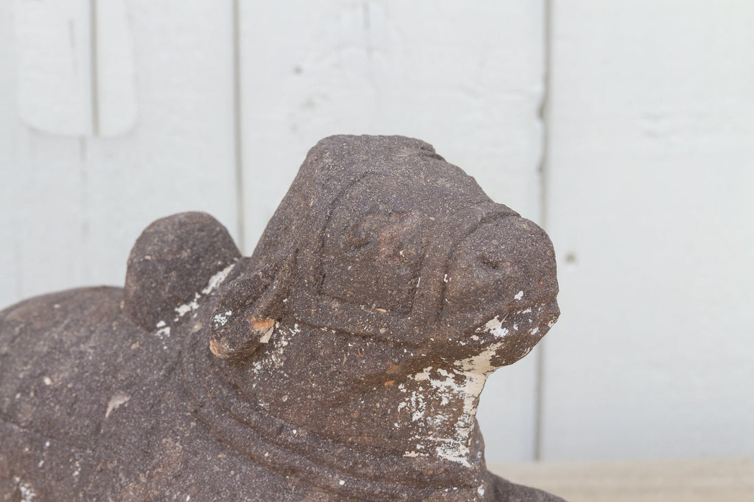 Antique Primitive Indian Stone Nandi