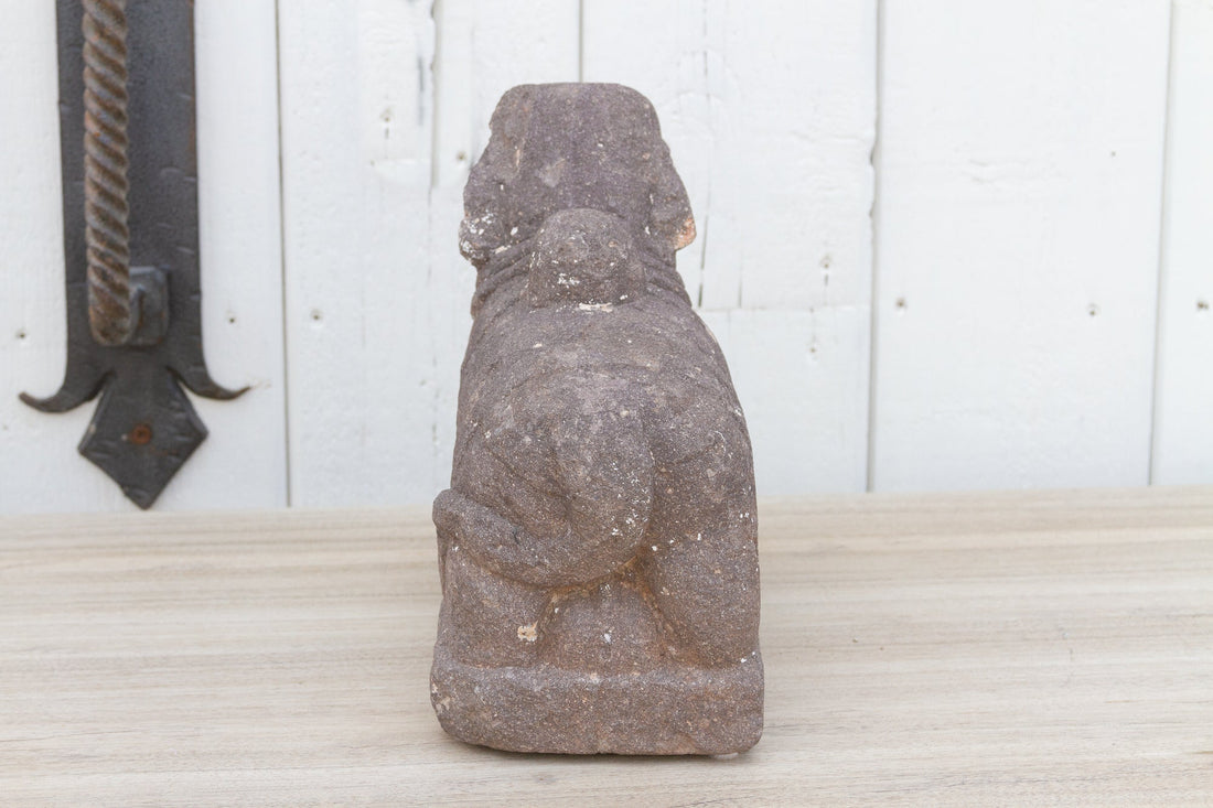 Antique Primitive Indian Stone Nandi