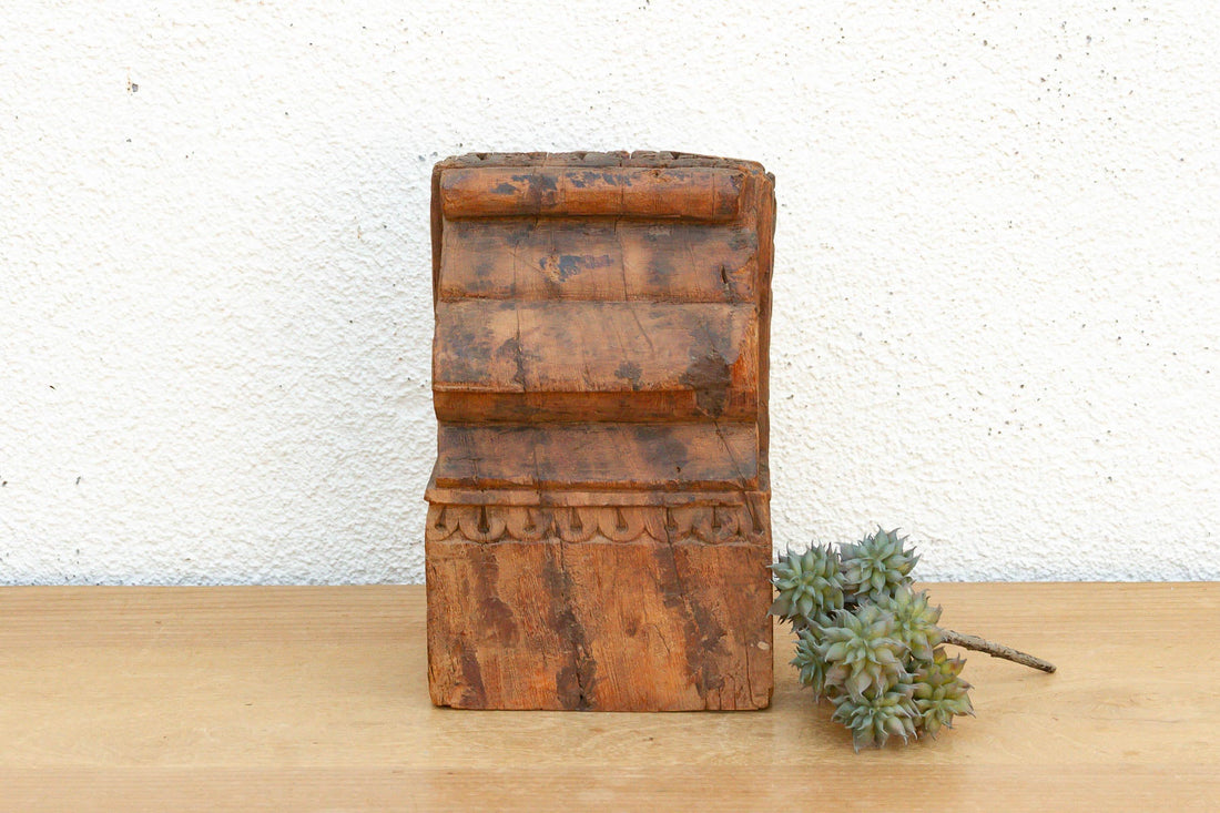 Antique Aged Teak Architectural Fragment