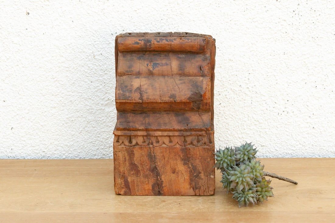 Antique Aged Teak Architectural Fragment