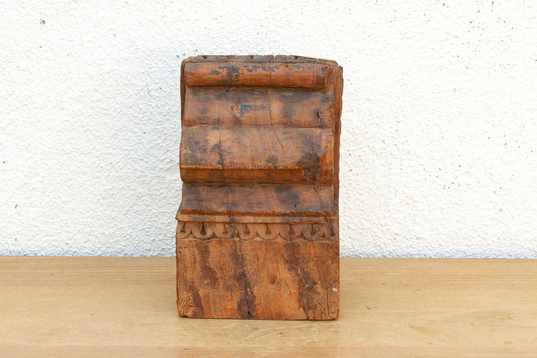 Antique Aged Teak Architectural Fragment