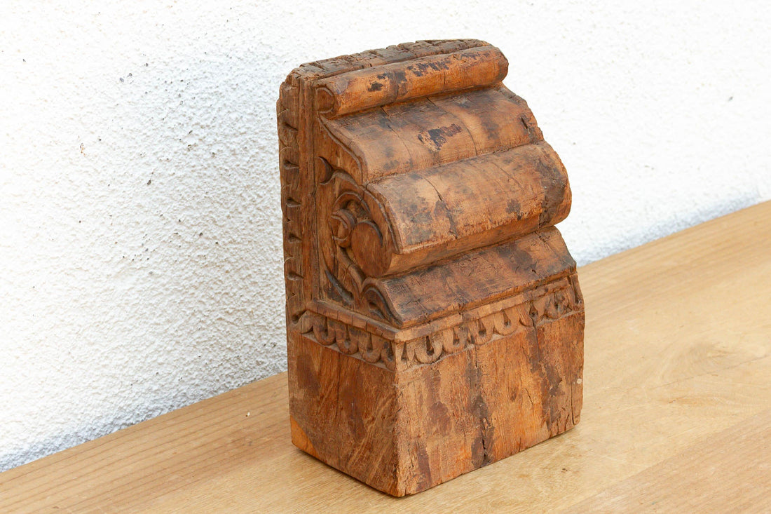 Antique Aged Teak Architectural Fragment