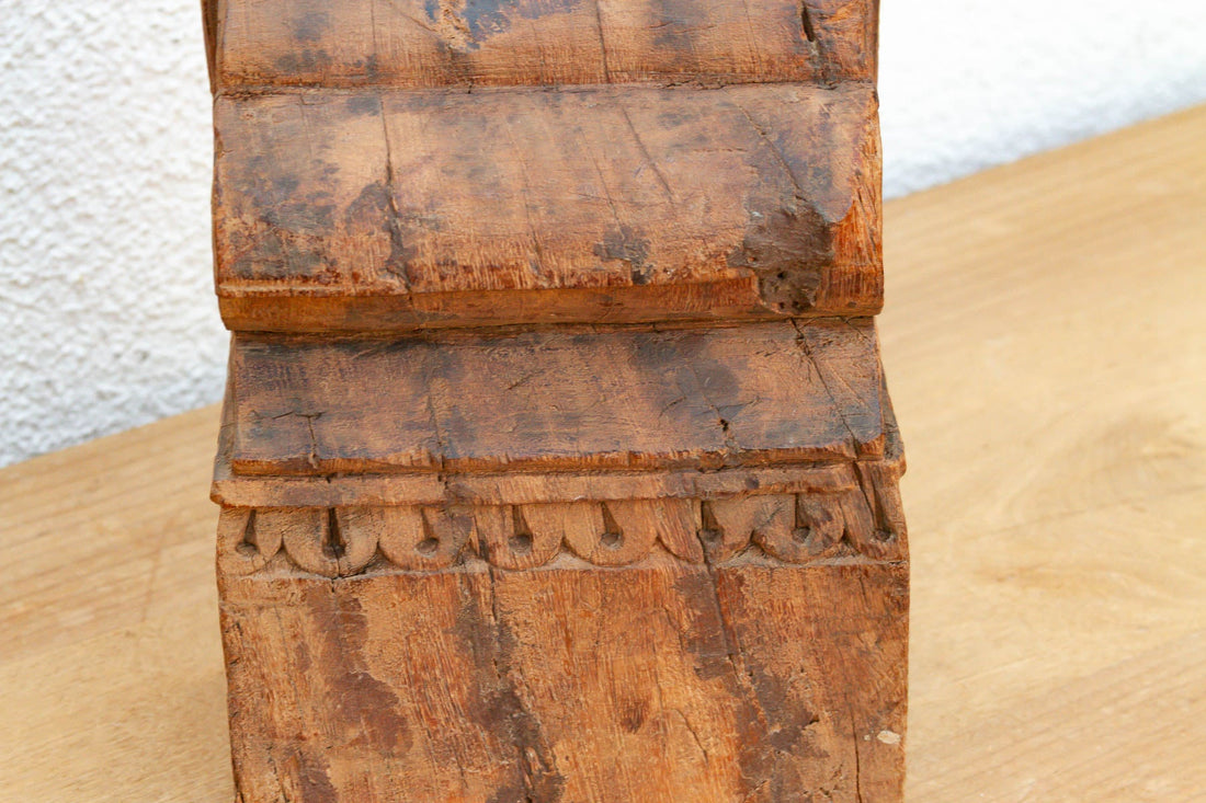 Antique Aged Teak Architectural Fragment