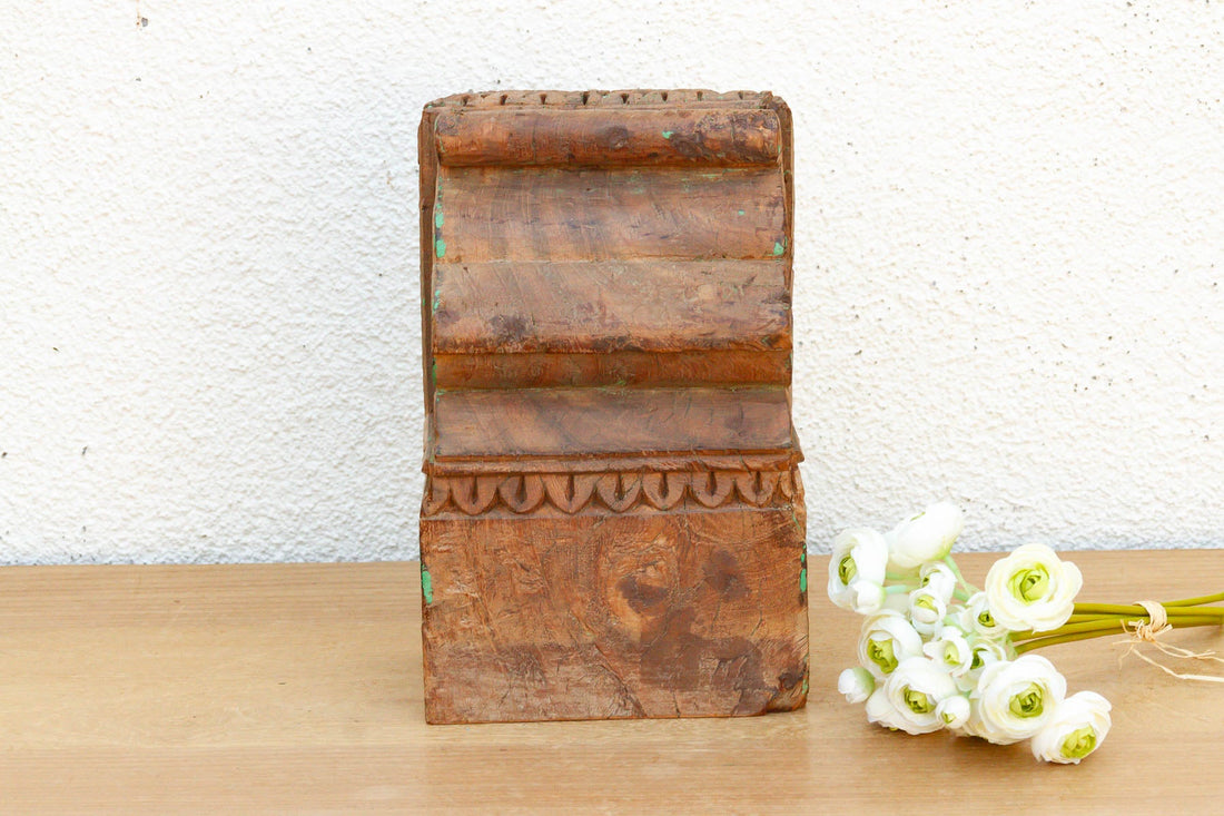 Authentic Northern India Teak Corbel