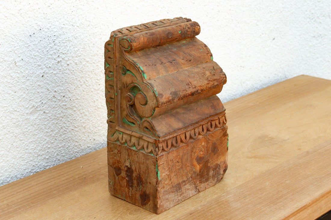 Authentic Northern India Teak Corbel