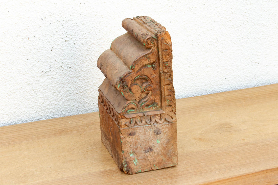 Authentic Northern India Teak Corbel