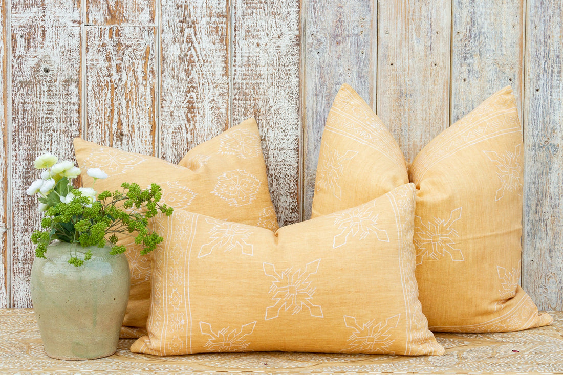 Jaipur Blockprint Linen Pillow Cover
