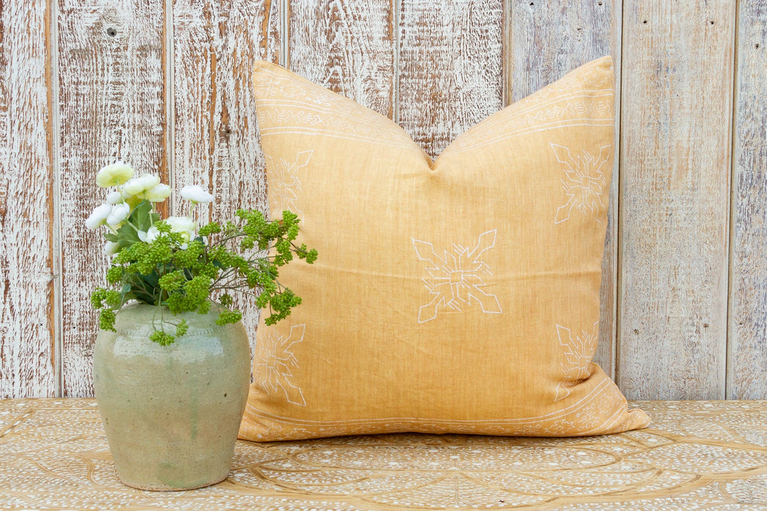 Jaipur Blockprint Linen Pillow Cover