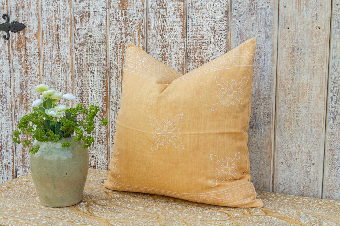 Jaipur Blockprint Linen Pillow Cover