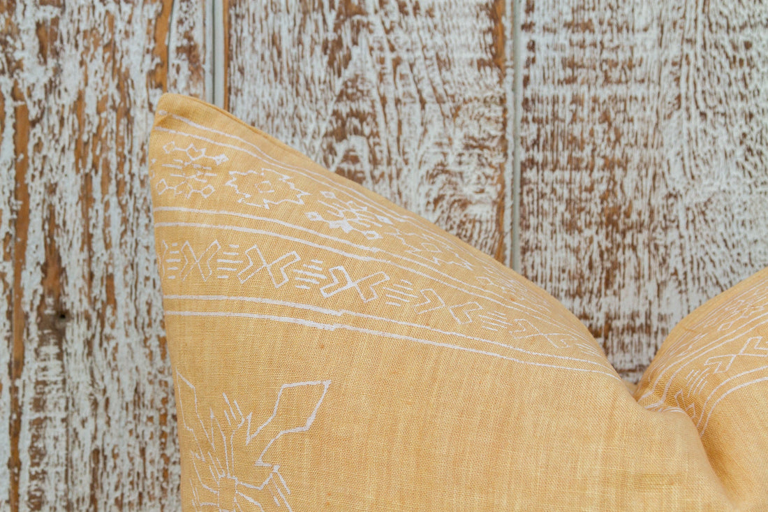 Jaipur Blockprint Linen Pillow Cover