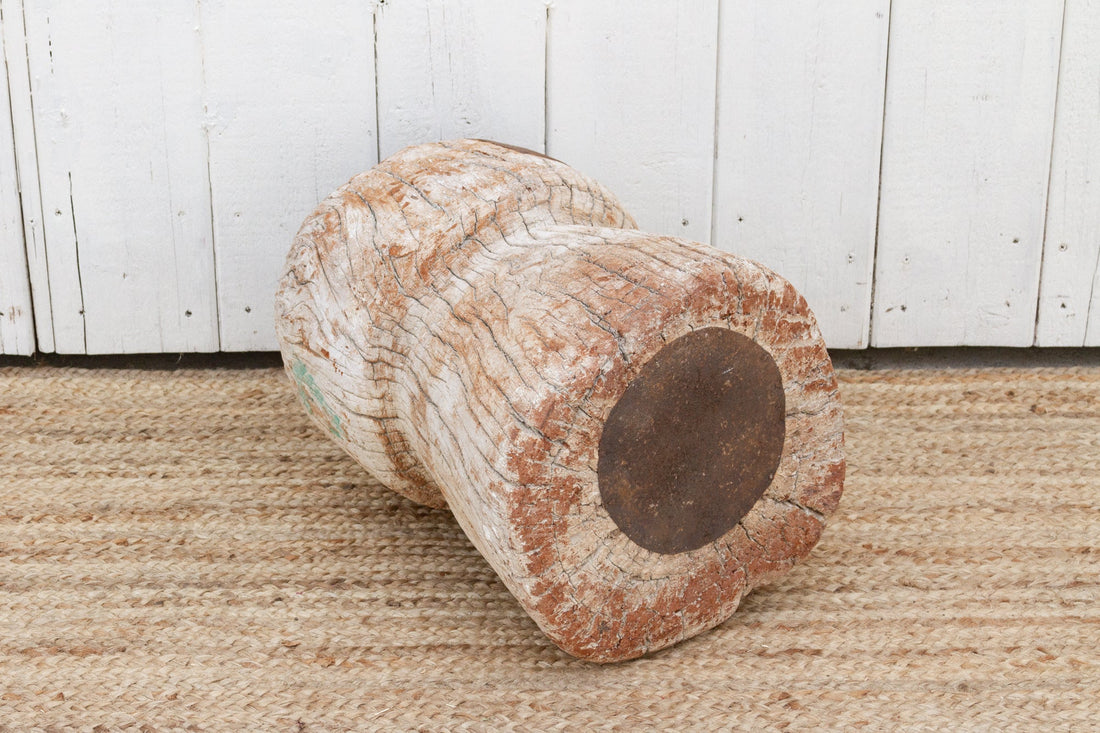 Oxidized Teak Indian Planter