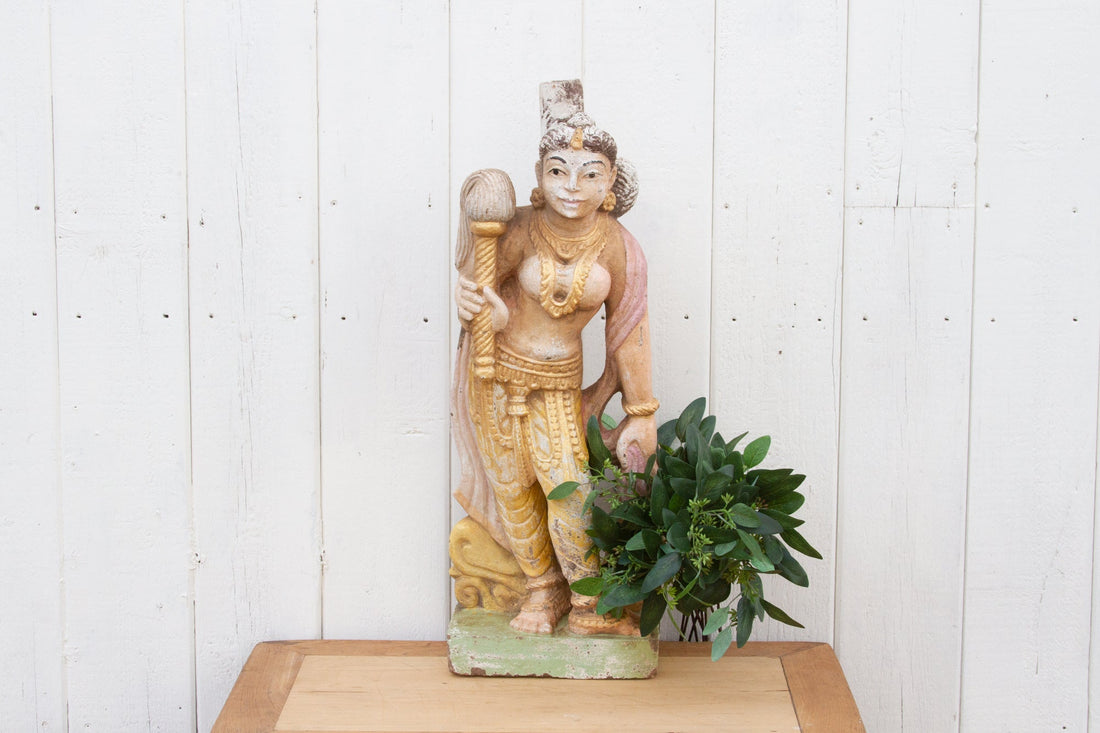 Antique Indian Stone Garden Statue