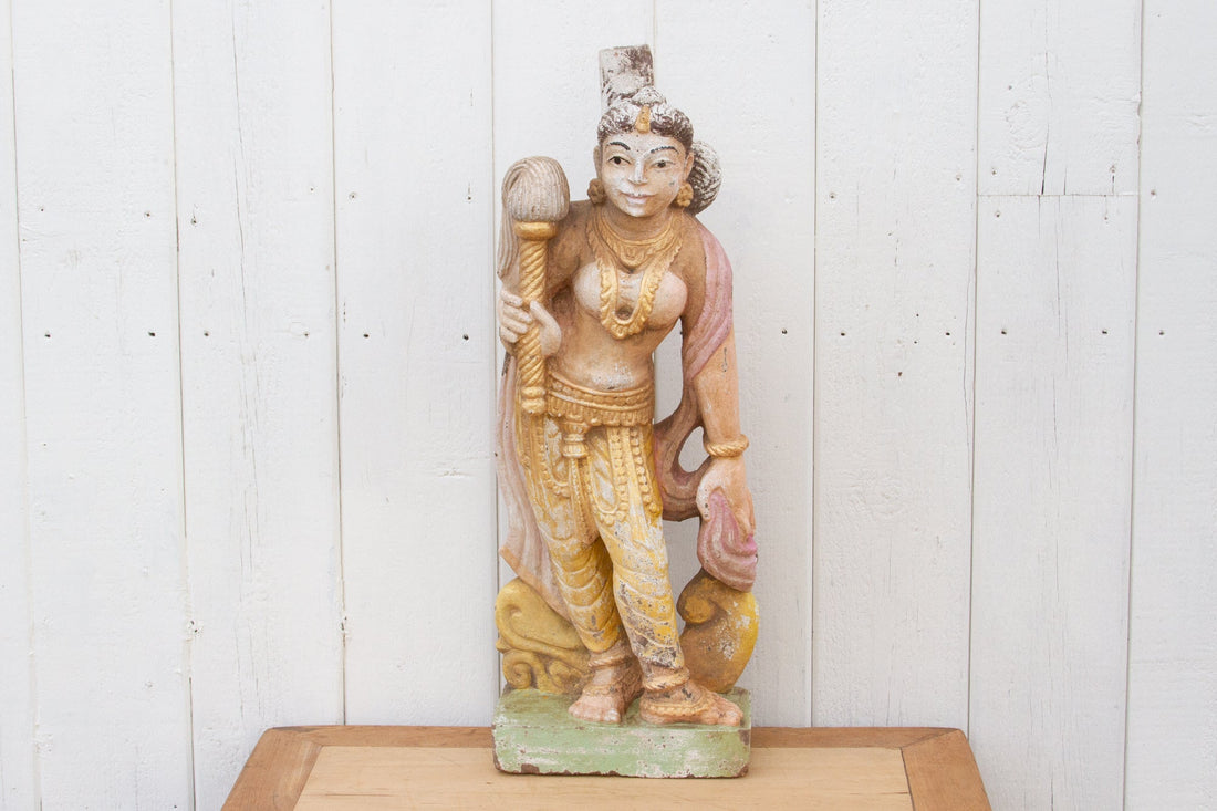 Antique Indian Stone Garden Statue
