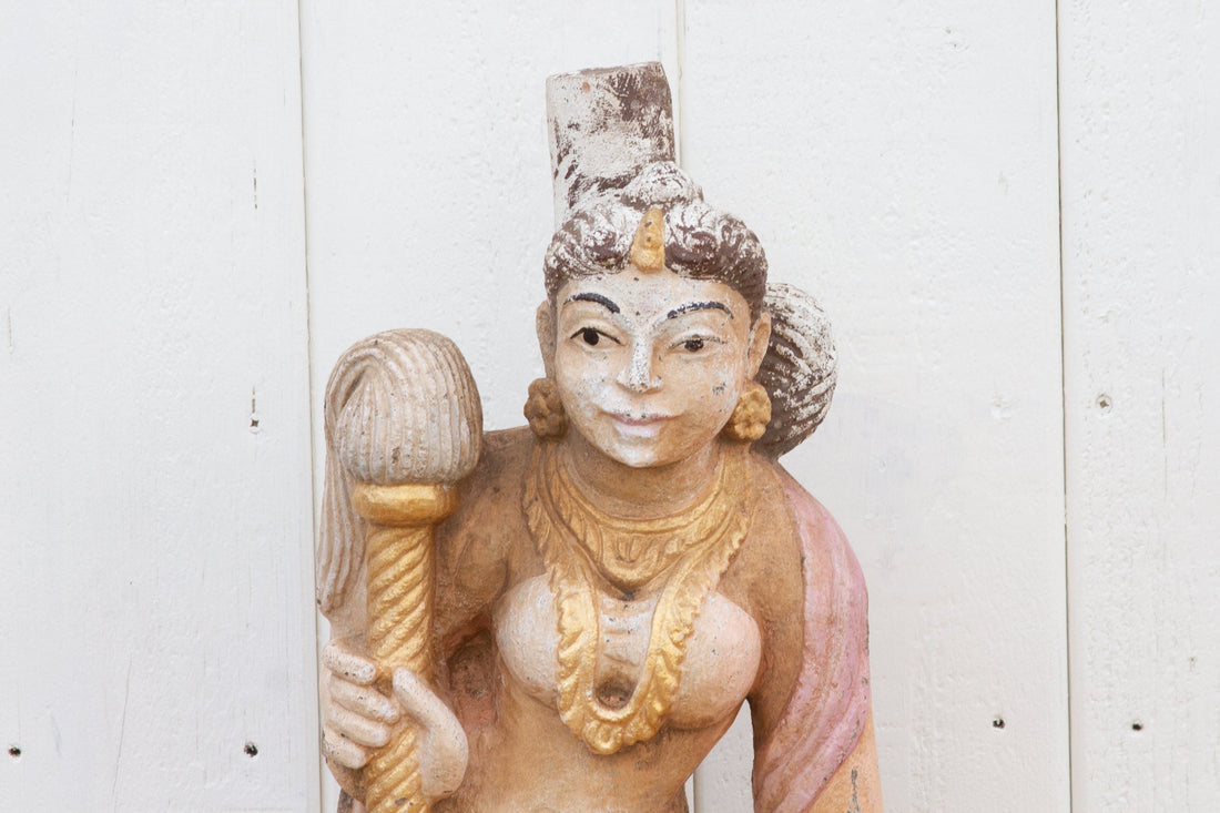 Antique Indian Stone Garden Statue