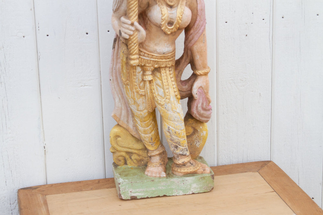 Antique Indian Stone Garden Statue