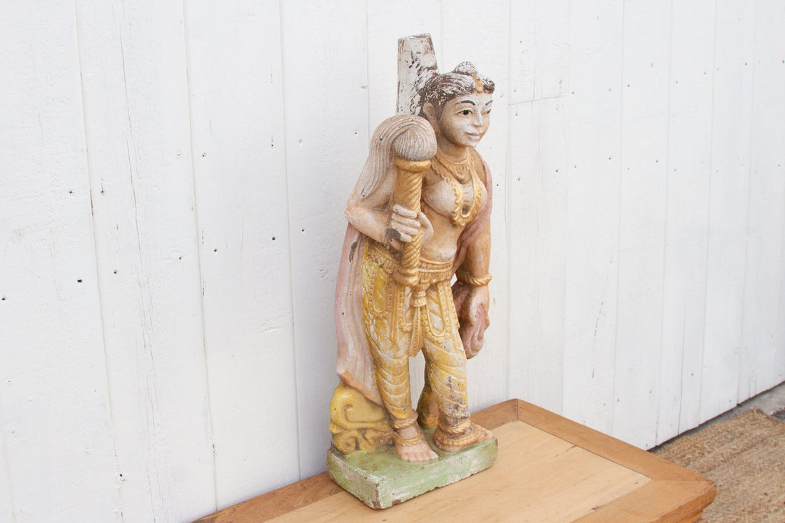 Antique Indian Stone Garden Statue