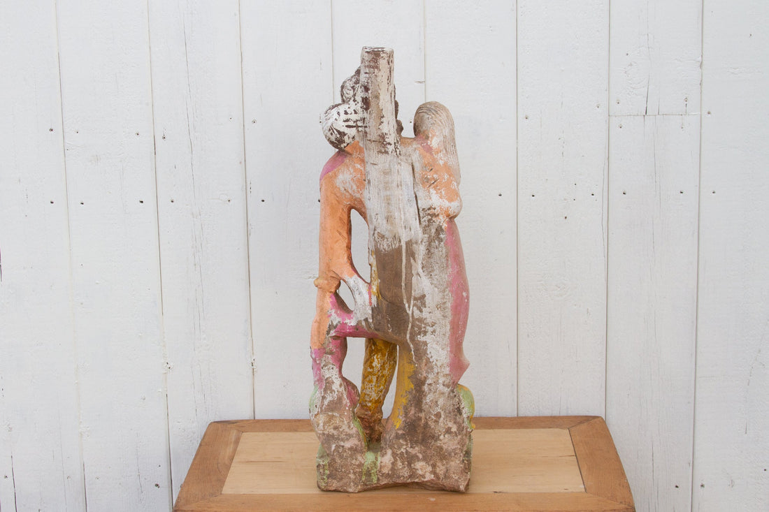 Antique Indian Stone Garden Statue