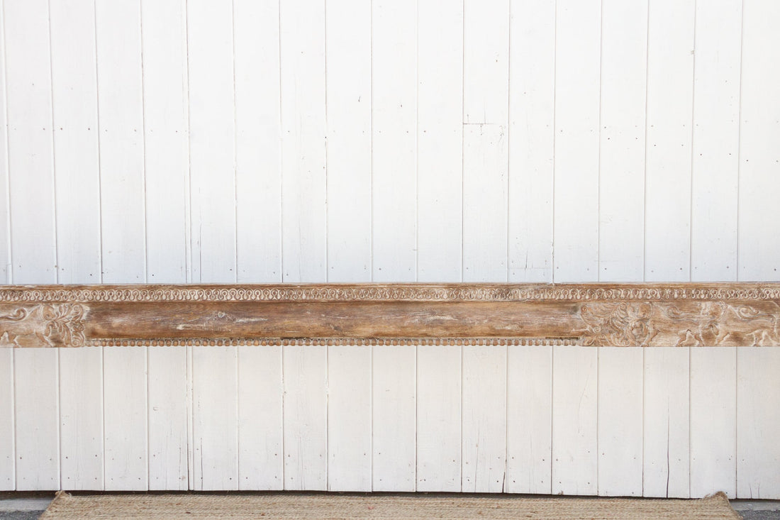 Antique 10ft Long Teak Indian Beam