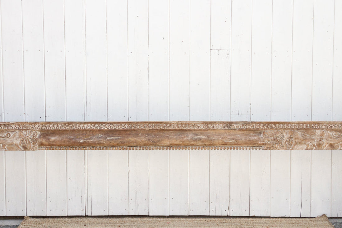 Antique 10ft Long Teak Indian Beam