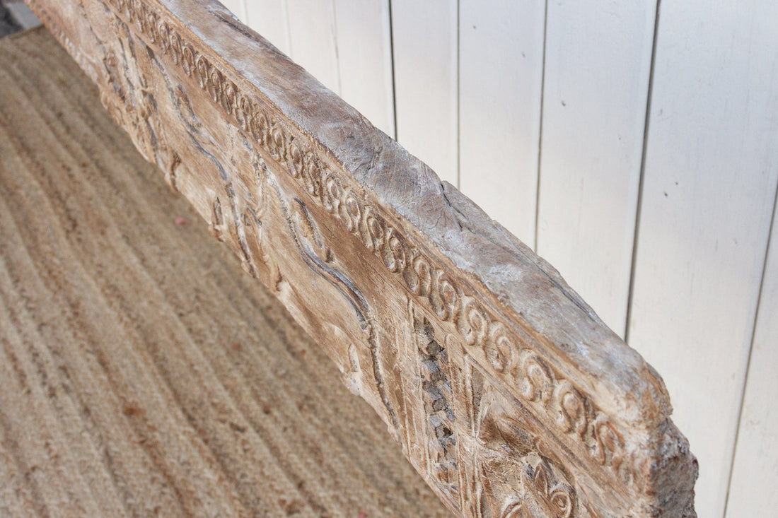 Antique 10ft Long Teak Indian Beam