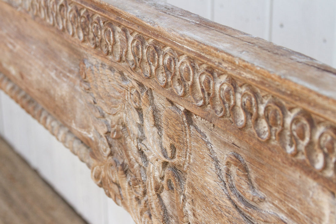 Antique 10ft Long Teak Indian Beam