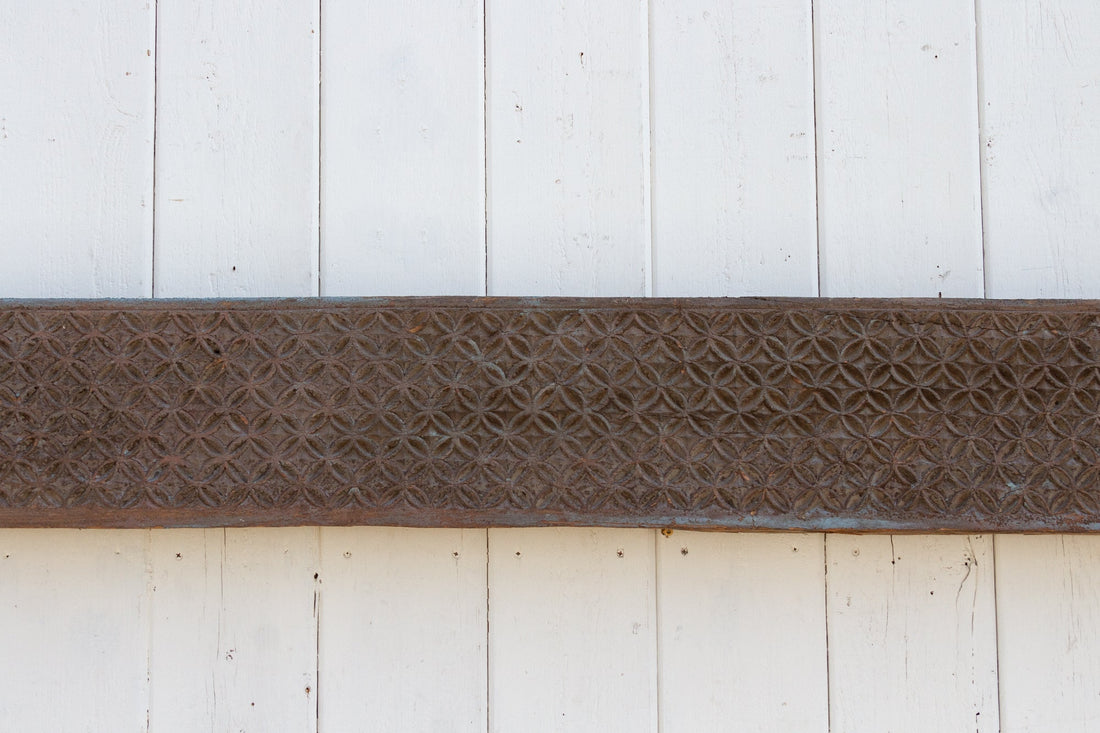 Oxidized Teak Moorish Antique Panel-Jama