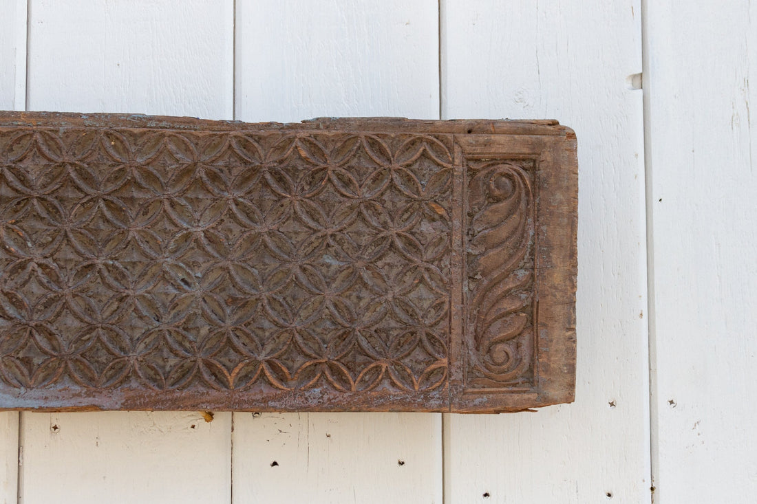 Oxidized Teak Moorish Antique Panel-Jama