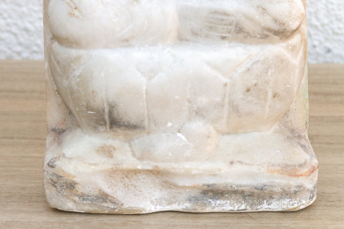 Antique Indian Marble Brahma Statue