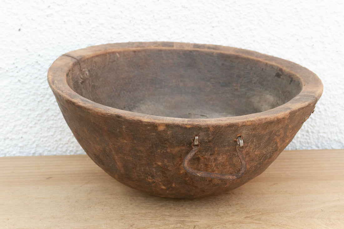 Antique Mortar Style African Bowl