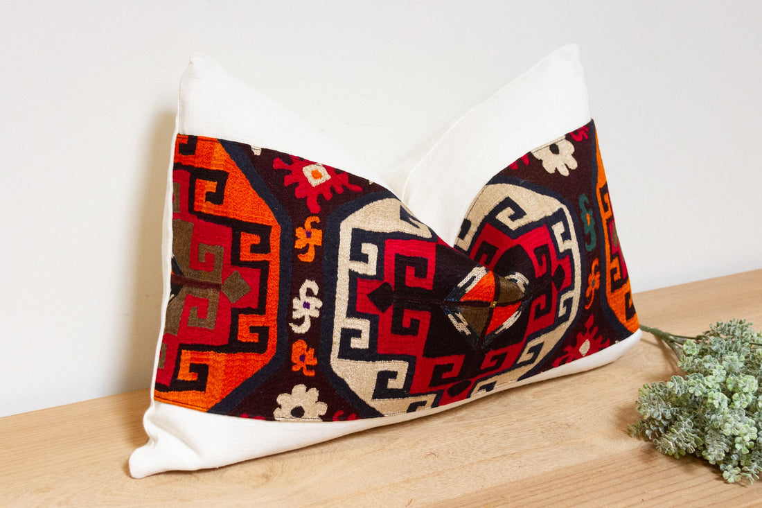 Lasya Antique Lakai Tribe Linen Pillow