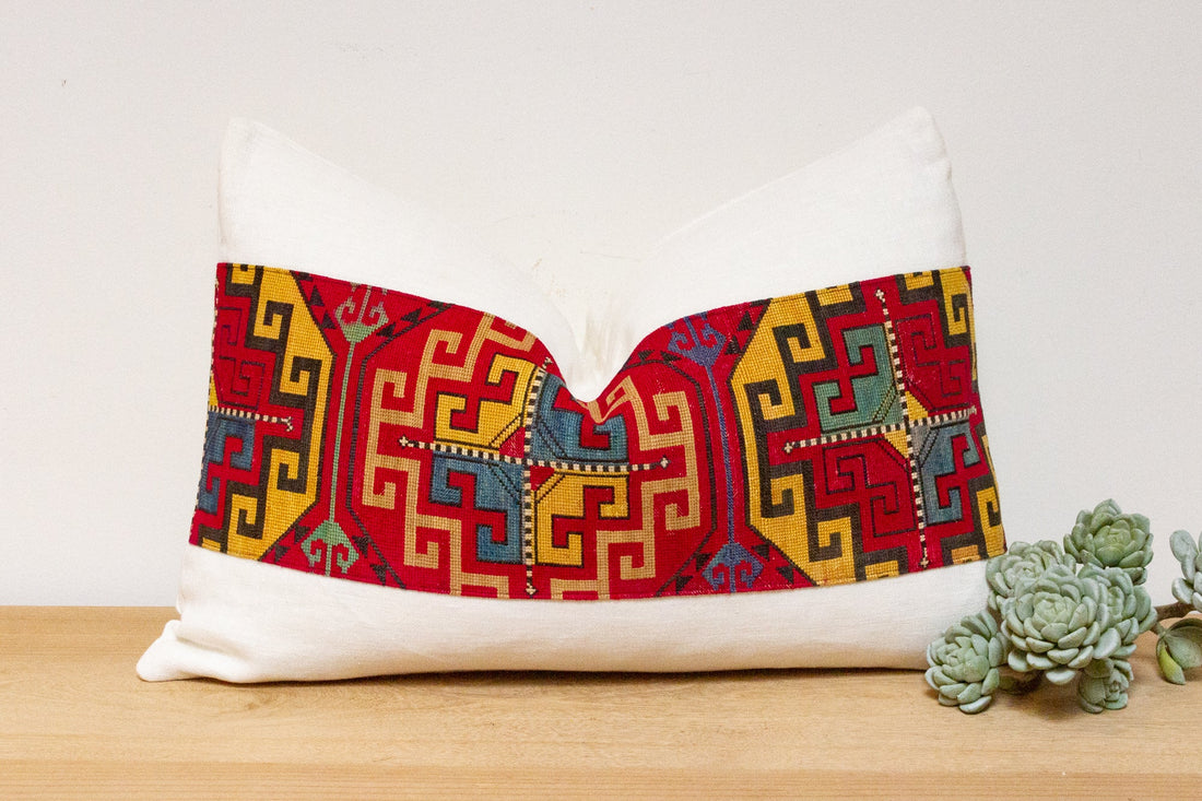 Akila Antique Lakai Tribe Linen Pillow