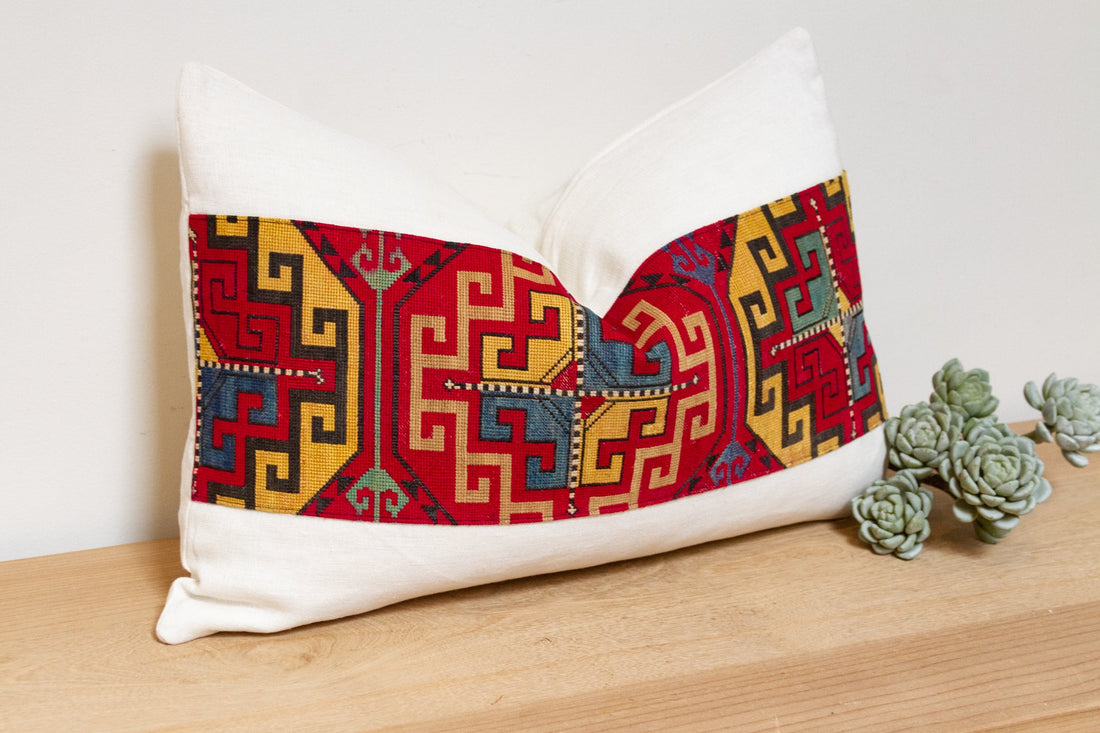 Akila Antique Lakai Tribe Linen Pillow