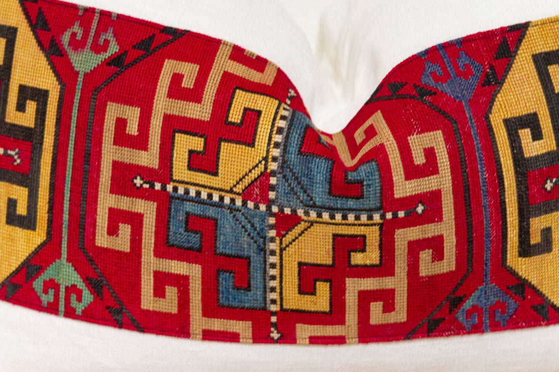 Akila Antique Lakai Tribe Linen Pillow